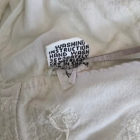 Shore Line Wrap Around Skirt Coastal Bohemian Whimsical Beachy Hipster Vaca M - Picture 10 of 10